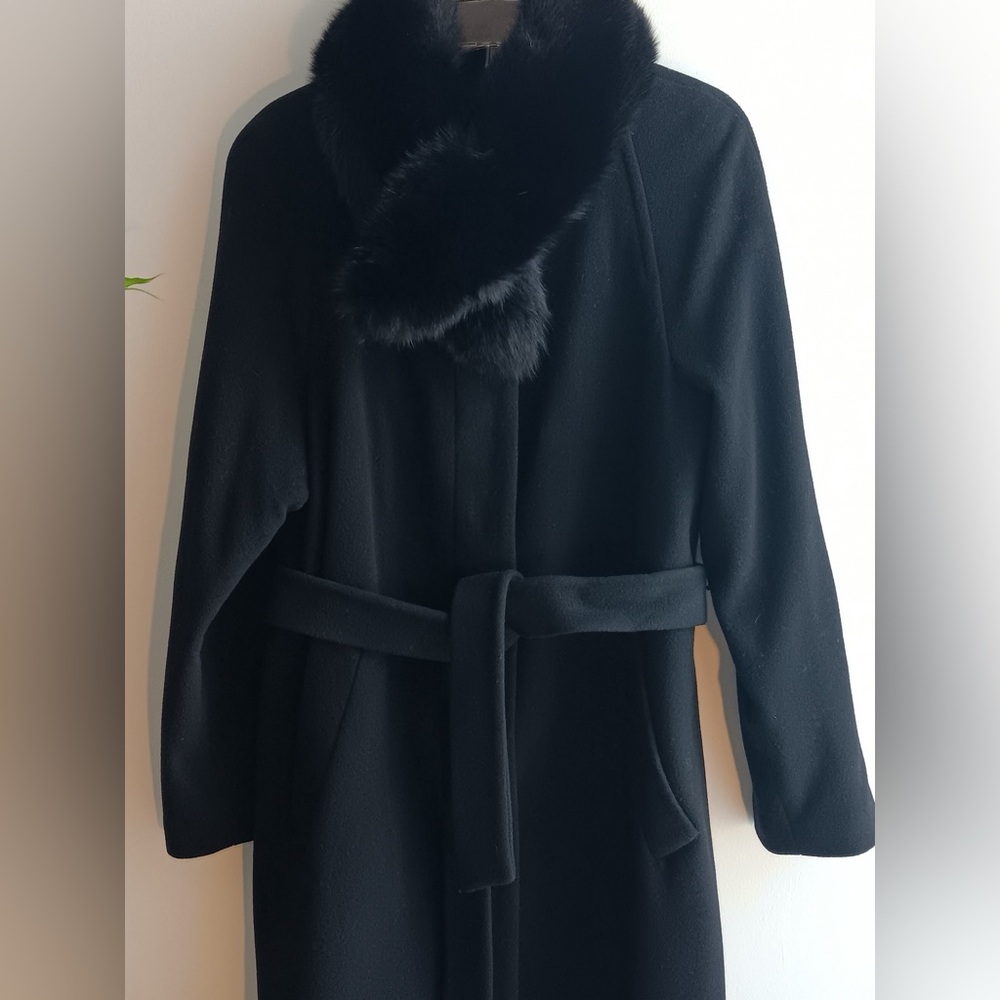 Black Cashmere /wool blend Coat